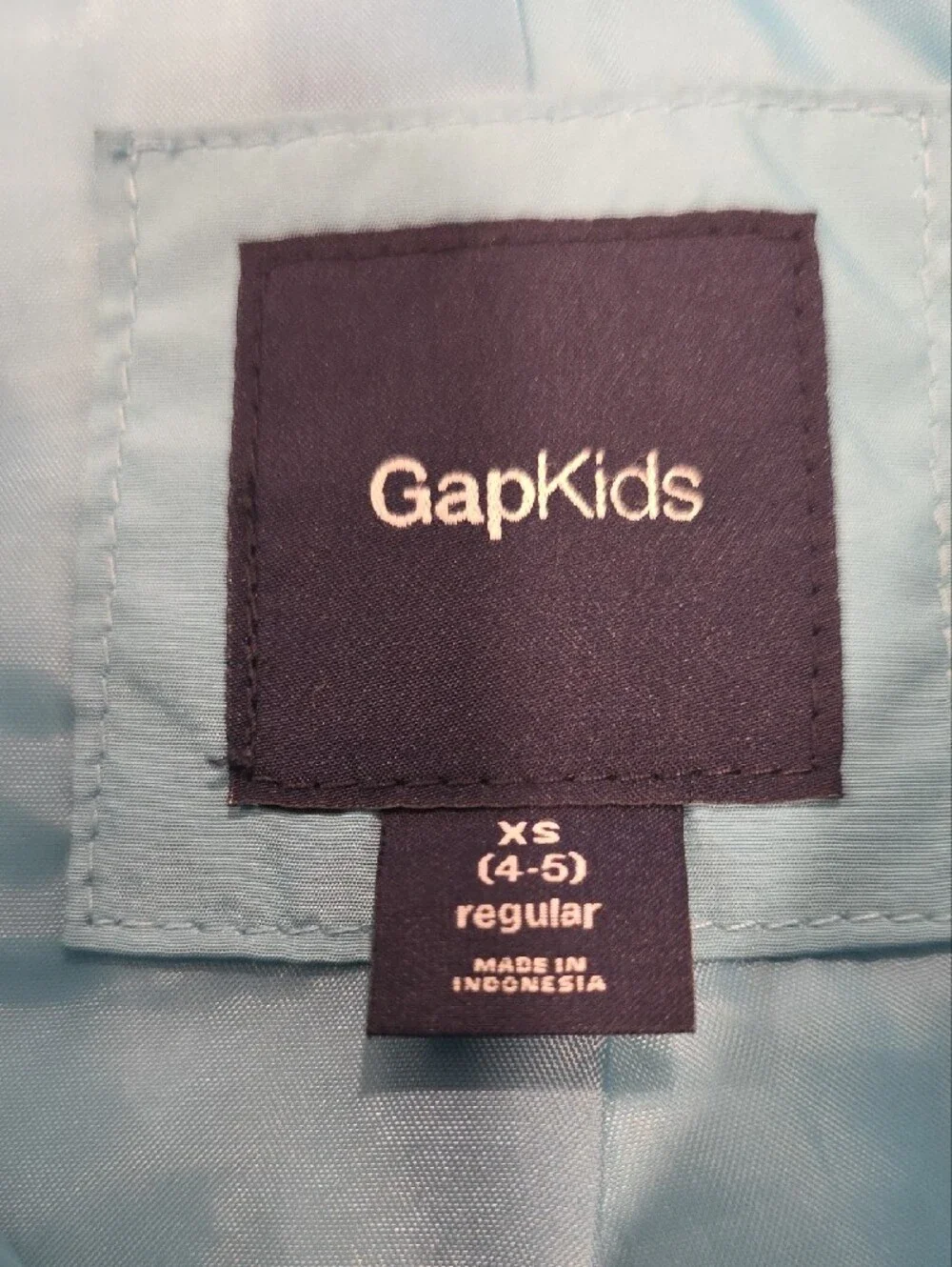 GAP Light Blue Quilted Puffer Vest